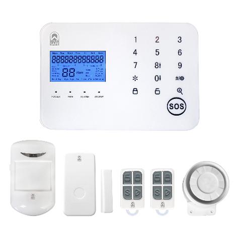 HOUSE SAFE KIT ALARMA CON SENSOR+CONTROL REMOTO+SIR
