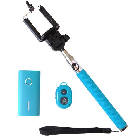 KIT SELFIE BLUETOOTH SHUTTER + POWER BANK