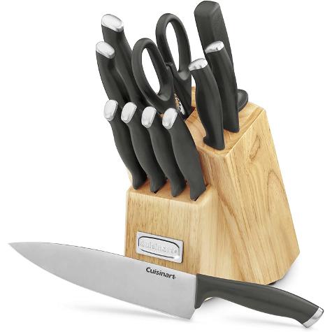 CUISINART JUEGO DE CUCHILLOS 12 PIEZAS COLOR NEGRO 