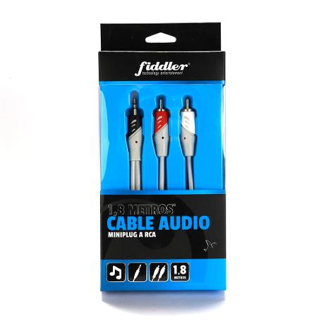 CABLE AUDIO MINIPLUG A RCA 1.8 MTS PROFESIONAL