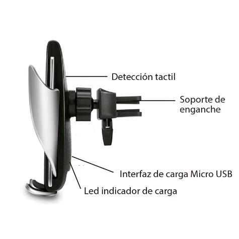 FIDDLER SOPORTE UNIVERSAL CON CARGADOR  WIRELESS