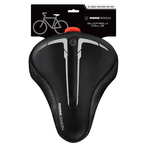 MOMO DESIGN CUBRE ASIENTO DE GEL CON LUZ PARA BICICLETAS