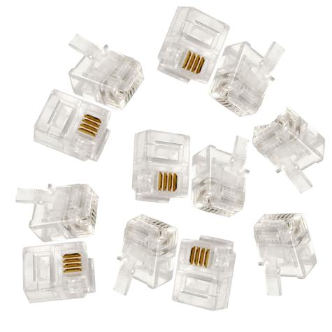 CONECTOR RJ-11 X 12 UNIDS