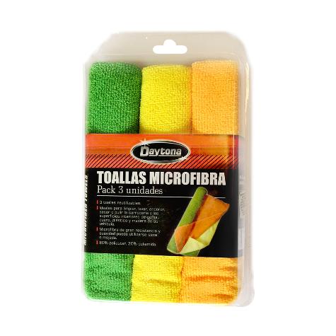 TOALLAS MICROFIBRA - PACK DE 3 UNIDADES