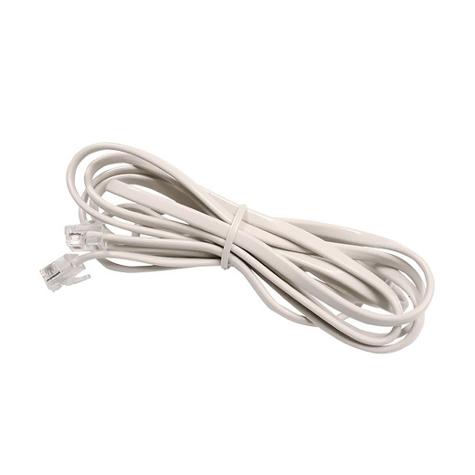 CABLE TELEFONO PLANO COLOR MARFIL5.0 METROS 