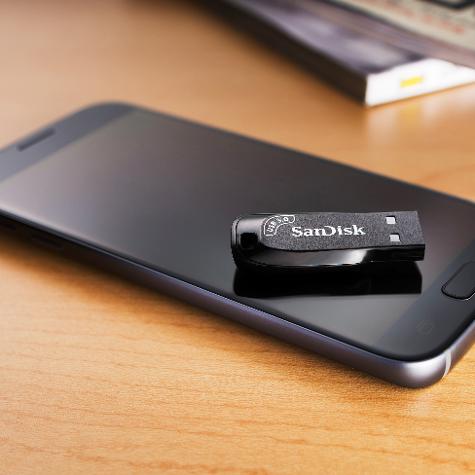 SANDISK PENDRIVE USB ULTRA SHIFT 3.0 - 64GB