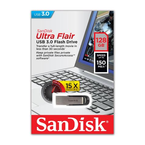 PENDRIVE USB ULTRA FLAIR 128GB