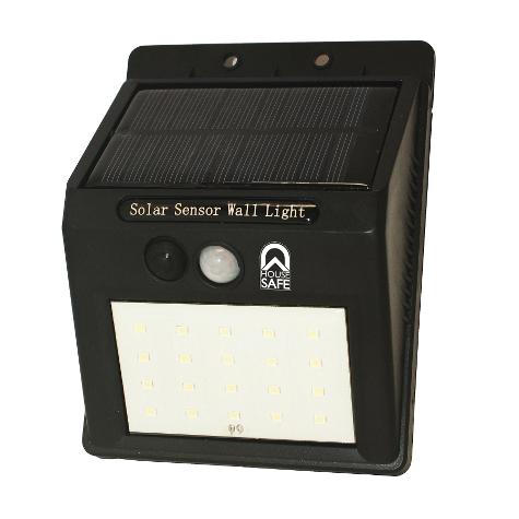 LAMPARA SOLAR LED CON SENSOR LUZ PARA EXTERIOR