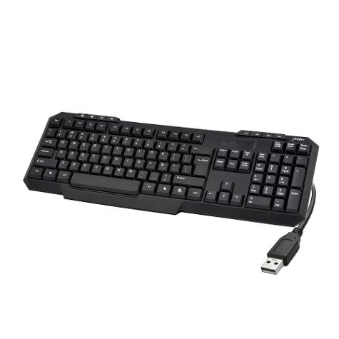 TECLADO UNIVERSAL ALAMBRICO USB - NEGRO