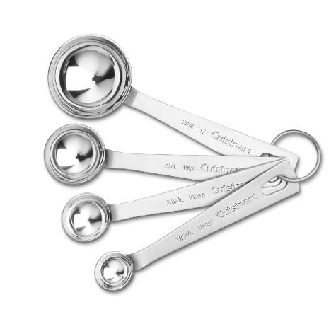 CUISINART CUCHARAS MEDIDORAS DE ACERO INOXIDABLE (4 UNIDADES)