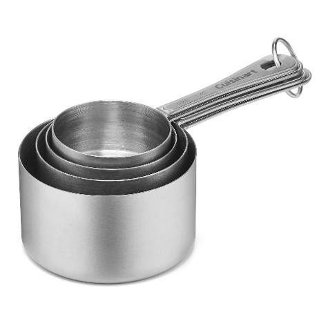 CUISINART JUEGO DE 4 TAZAS MEDIDORAS DE ACERO INOXIDABLE