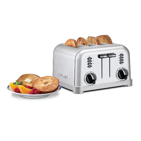 CUISINART TOSTADORA CLÁSICA PARA 4 REBANADAS CPT-180 - METAL