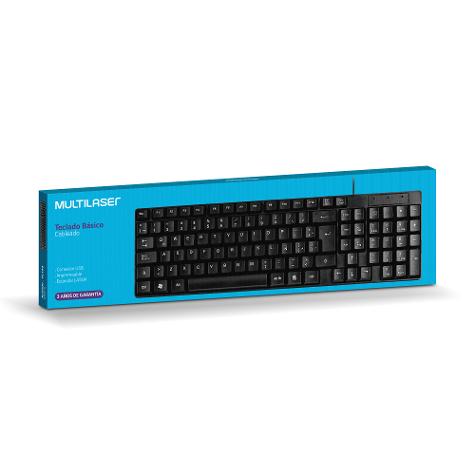 MULTILASER TECLADO BASICO USB TC501 NEGRO
