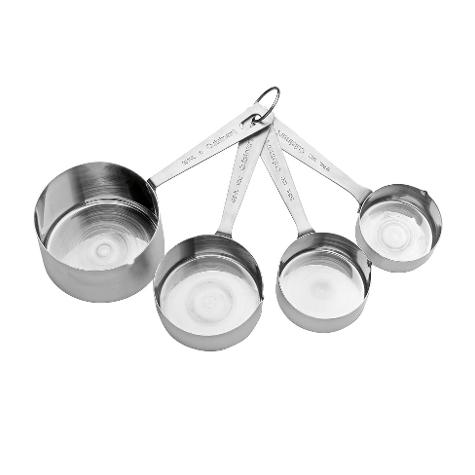 CUISINART JUEGO DE 4 TAZAS MEDIDORAS DE ACERO INOXIDABLE