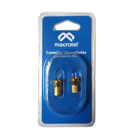 CONECTORES ATORNILLABLES RG-59 GOLD (2 UNIDS)