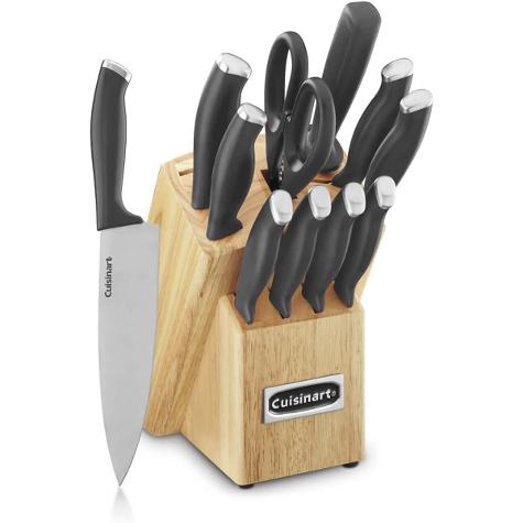 CUISINART JUEGO DE CUCHILLOS 12 PIEZAS COLOR NEGRO 