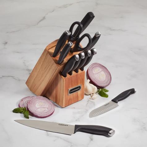 CUISINART JUEGO DE CUCHILLOS 12 PIEZAS COLOR NEGRO 