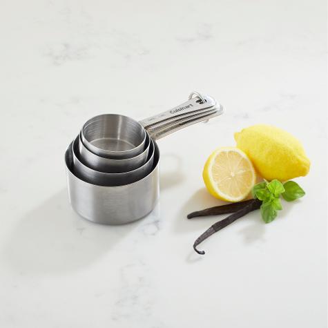 CUISINART JUEGO DE 4 TAZAS MEDIDORAS DE ACERO INOXIDABLE