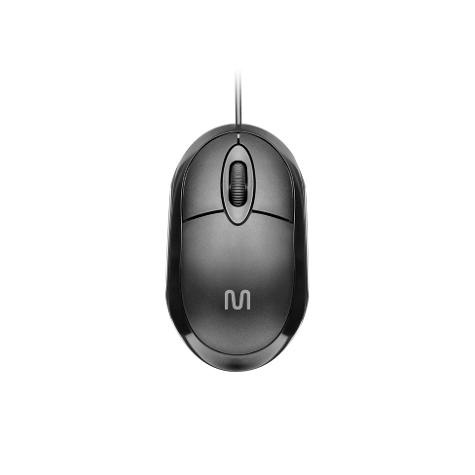 MULTILASER MOUSE CLASSIC BOX OPTICO FULL BLACK USB MO300 NEGRO