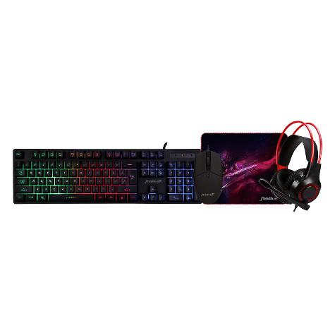 FIDDLER KIT 4 EN 1 TECLADO + MOUSE + MOUSE PAD + HEADPHONE
