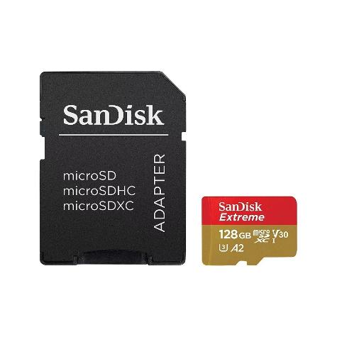 SANDISK EXTREME MICROSD UHS-I CARD WITH ADAPTER (MOBILE) 128GB