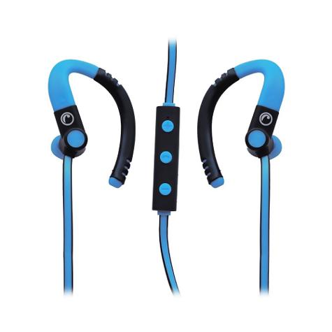 AUDÍFONO DEPORTIVO CON MICRÓFONO BLUETOOTH - AZUL