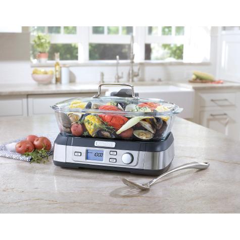 CUISINART VAPORERA DIGITAL DE VIDRIO 