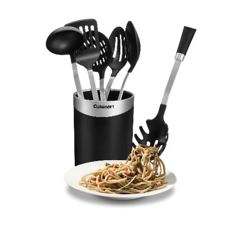 CUISINART JUEGO DE 7 UTENSILIOS DE COCINA EN VASIJA