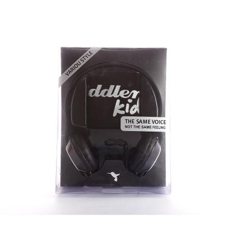 AUDÍFONO OVER EAR CON MICROFONO PARA NIÑOS- NEGRO
