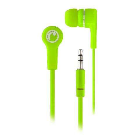 AUDIFONO IN - EAR STEREO - FLUOR VERDE