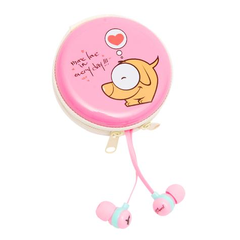 AUDÍFONOS CON ESTUCHE KIDS - ROSA