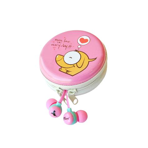AUDÍFONOS CON ESTUCHE KIDS - ROSA