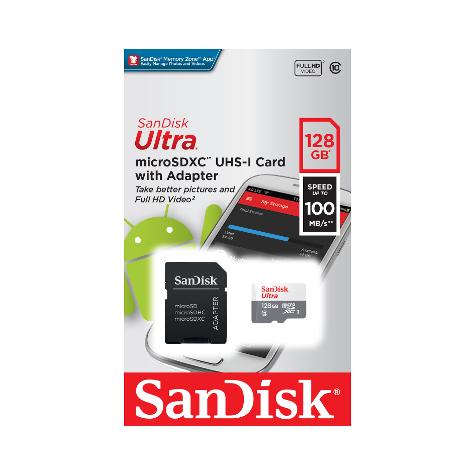 SANDISK TARJETA ULTRA MICRO SDHC CON ADAPTADOR - 128GB